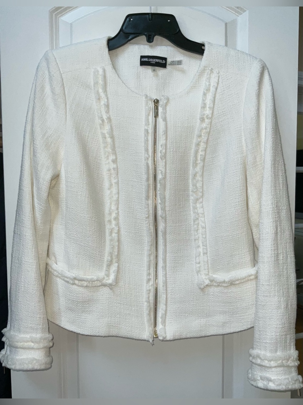 Karl Lagerfeld Paris Tweed Blazer